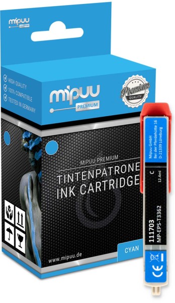 Mipuu Tinte ersetzt Epson 33 XL / C13T33624010 Cyan