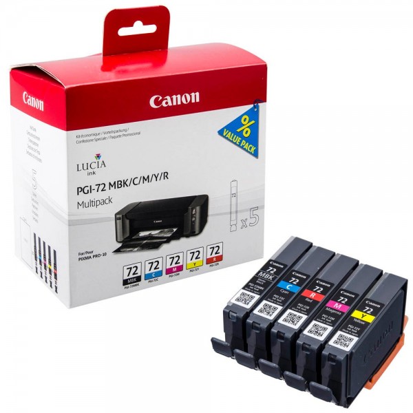 Canon PGI-72 / 6402B009 Tinten Multipack (5er Set)
