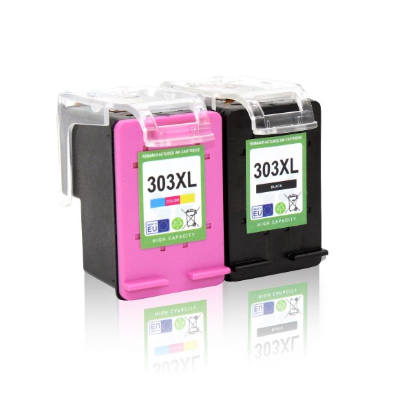 Compatible with HP 303 XL / 3YN10AE ink cartridges Multipack (1x Black / 1x Color) (EU)