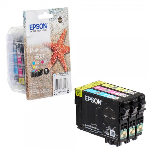 Epson 603 / C13T03U54010 ink cartridges Multipack CMY (3 Set)