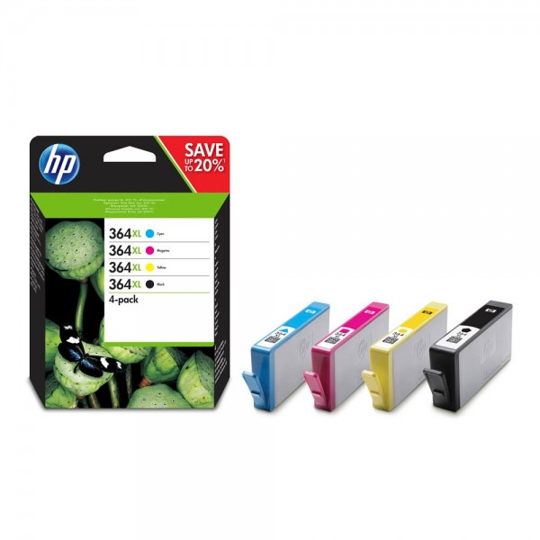 HP 364 XL / N9J74AE ink cartridges Multipack CMYK (4 Set)