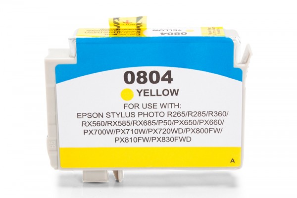 Compatible with Epson T0804 / C13T08044010 ink cartridge Yellow