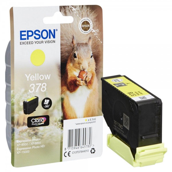 Epson 378 / C13T37844010 ink cartridge Yellow