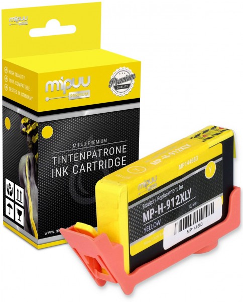 Mipuu ink cartridge replaces HP 912 XL / 3YL83AE Yellow