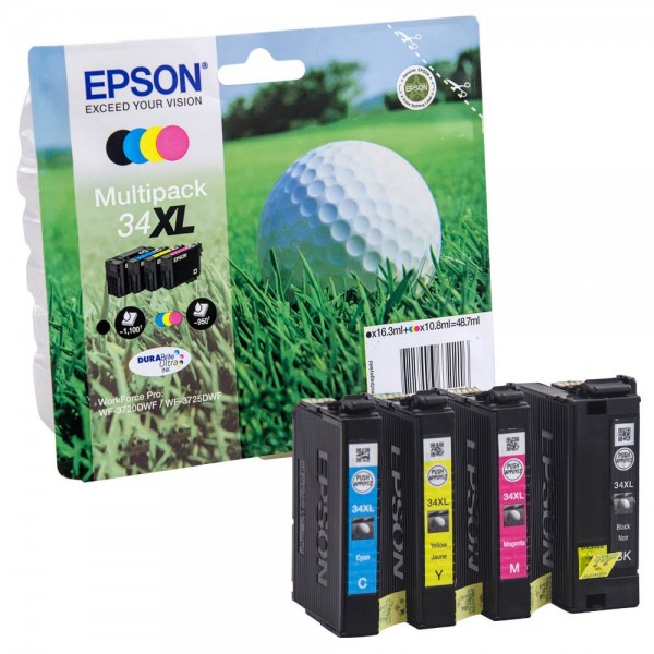 Epson 34 XL / C13T34764010 ink cartridges Multipack CMYK (4 Set)