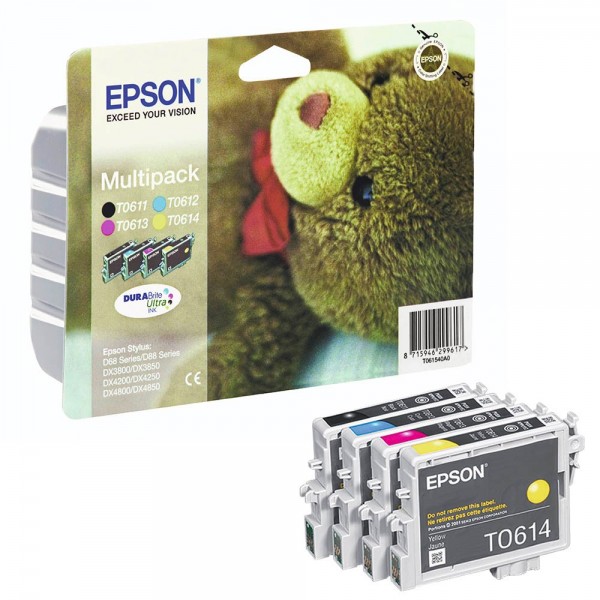 Epson T0615 / C13T06154010 ink cartridges Multipack CMYK (4 Set)