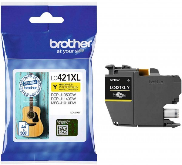 Brother LC-421 XL Tinte Yellow