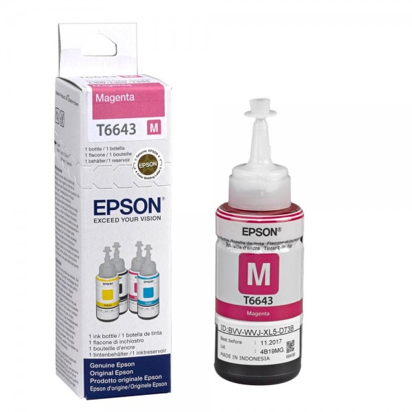 Epson T6643 / C13T664340 Nachfüll-Tinte Magenta 70 ml