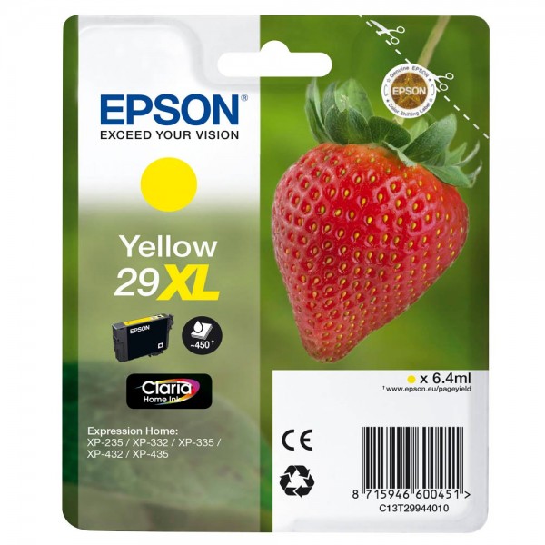 Epson 29 XL / C13T29944012 ink cartridge Yellow