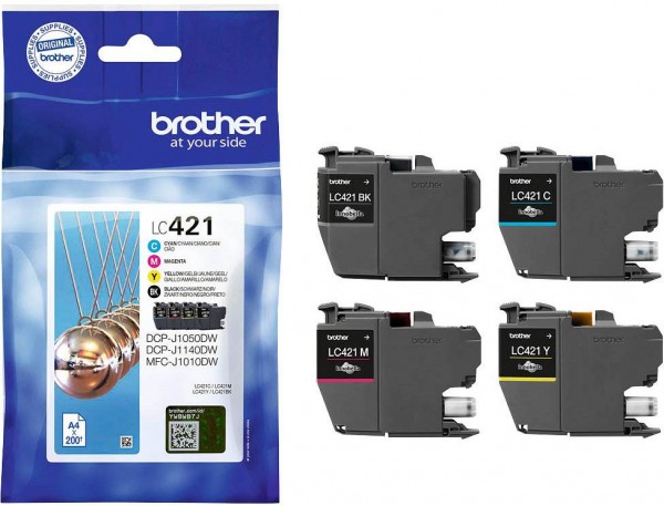 Brother LC-421VAL ink cartridges Multipack CMYK (4 Set)