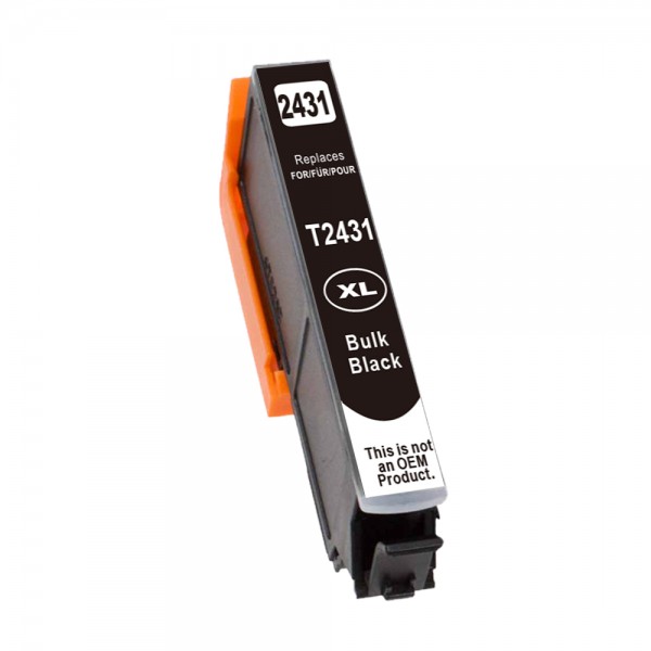Kompatibel zu Epson 24 XL / C13T24314012 Tinte Black (BULK)