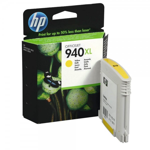HP 940 XL / C4909AE Tinte Yellow