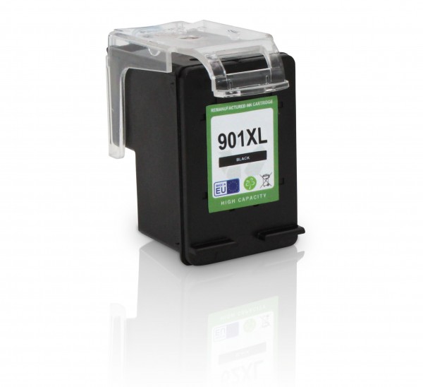 Compatible with HP 901 XL / CC654AE ink cartridge Black with level indicator (EU)