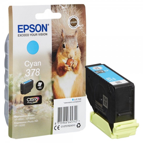 Epson 378 / C13T37824010 ink cartridge Cyan