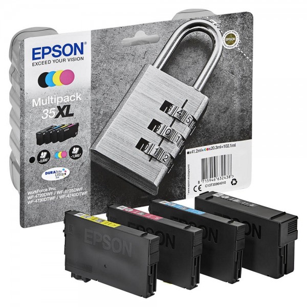 Epson 35 XL / C13T35964010 ink cartridges Multipack CMYK (4 Set)