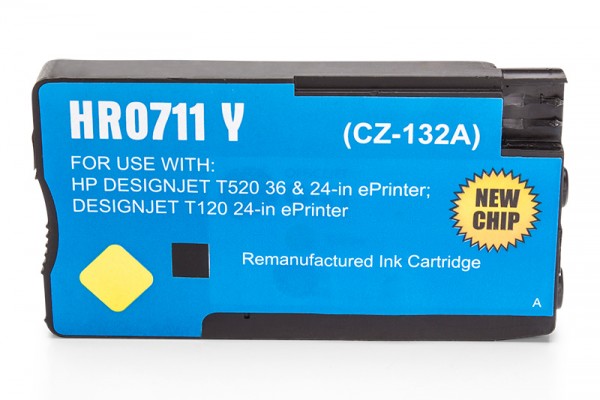 Kompatibel zu HP 711 / CZ132A Tinte Yellow