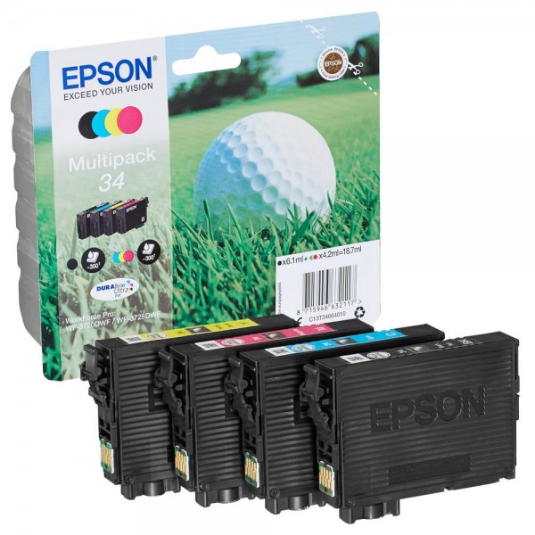 Epson 34 / C13T34664010 ink cartridges Multipack CMYK (4 Set)