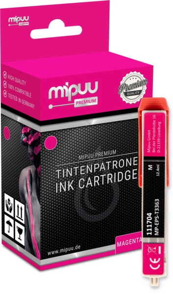 Mipuu ink cartridge replaces Epson 33 XL / C13T33634010 Magenta