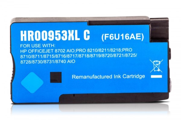 Kompatibel zu HP 953 XL / F6U16AE Tinte Cyan