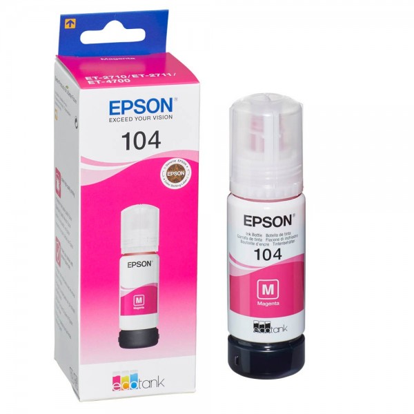 Epson 104 / C13T00P340 refill ink Magenta 65 ml