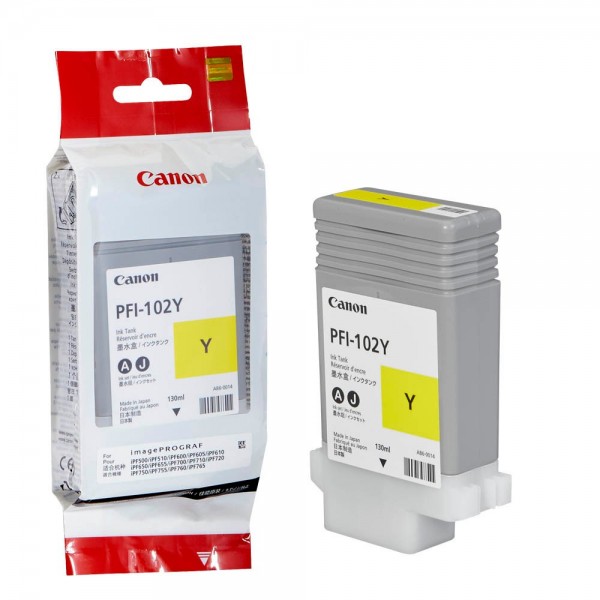 Canon PFI-102Y / 0898B001 Tinte Yellow