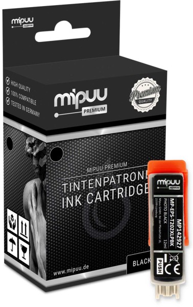 Mipuu ink cartridge replaces Epson 202 XL / C13T02H14010 Photo-Black