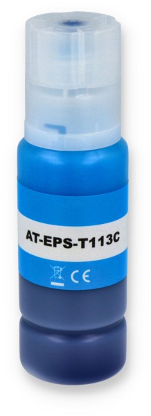 Kompatibel zu Epson 113 / C13T06B240 Nachfüll-Tinte Cyan 70 ml