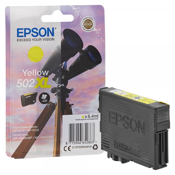 Epson 502 XL / C13T02W44010 ink cartridge Yellow