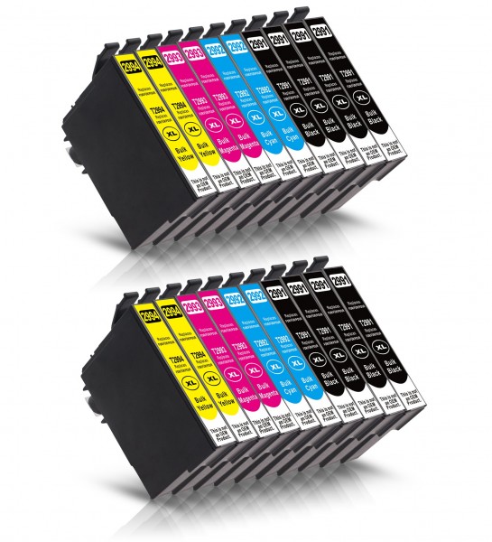 Compatible with Epson 29 XL ink cartridges Multipack CMYK (20 Set)