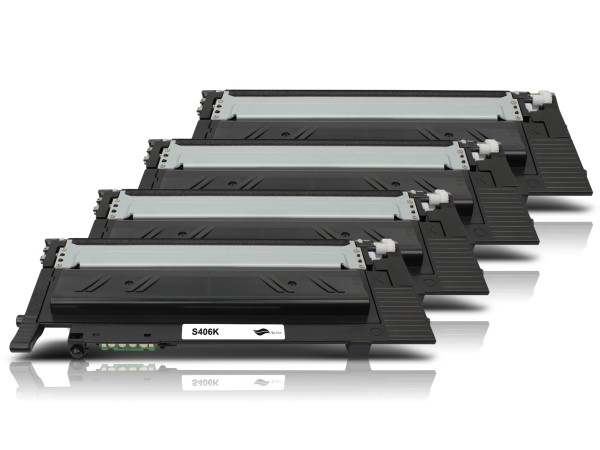Kompatibel zu Samsung CLT-K406S / SU118A Toner Black (4er Pack)