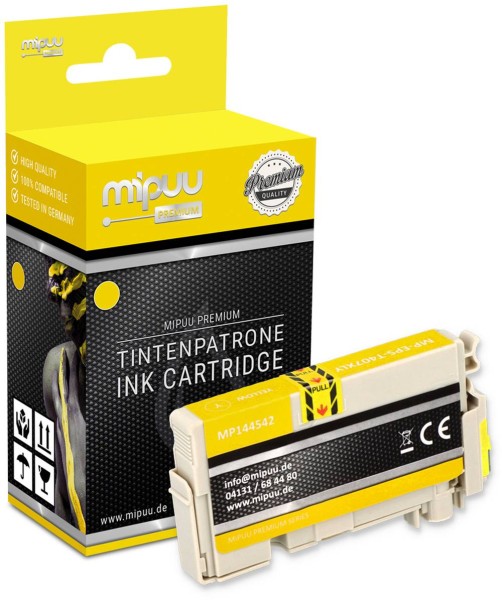 Mipuu ink cartridge replaces Epson 407 XL / C13T07U440 Yellow