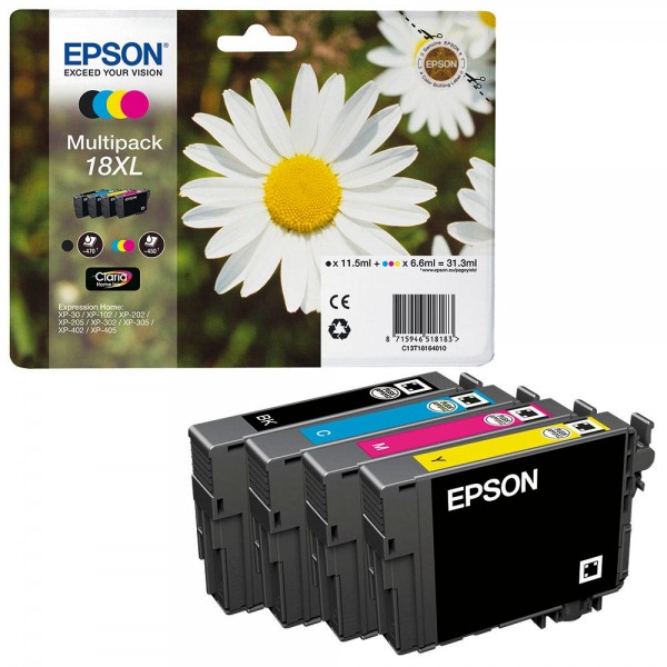 Epson 18 XL / C13T18164012 ink cartridges Multipack CMYK (4 Set)
