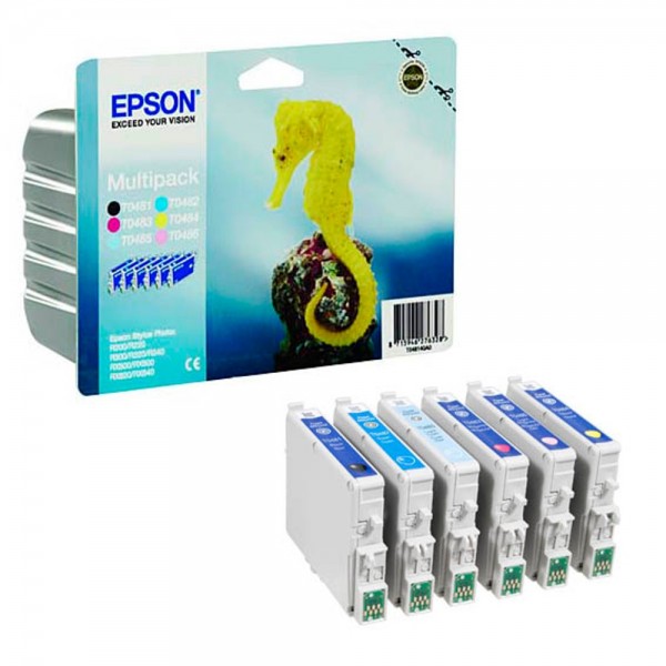 Epson T0487 / C13T04874010 ink cartridges Multipack CMYK (6 Set)