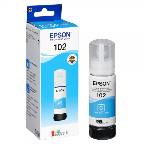 Epson 102 / C13T03R240 Nachfüll-Tinte Cyan 70 ml