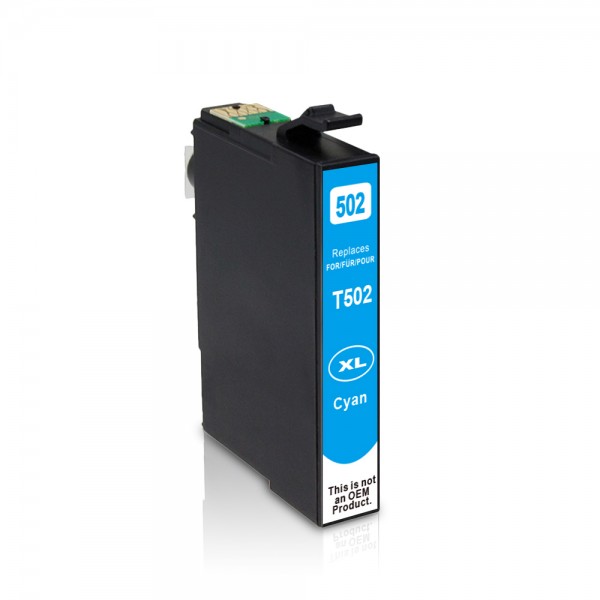 Kompatibel zu Epson 502 XL / C13T02W24010 Tinte Cyan (BULK)