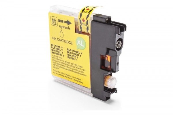 Compatible with Brother LC-1100 Y ink cartridge Yellow