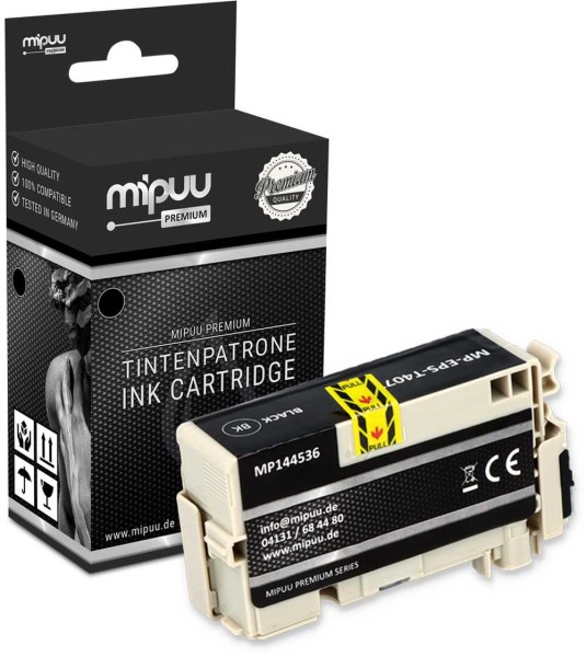 Mipuu ink cartridge replaces Epson 407 XL / C13T07U140 Black