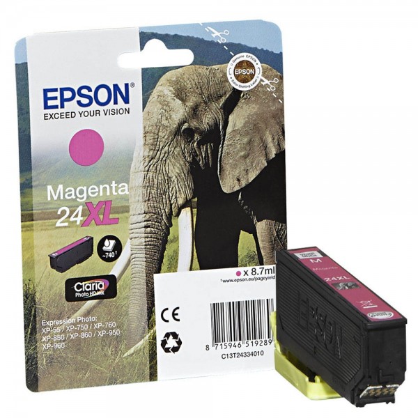 Epson 24 XL / C13T24334010 ink cartridge Magenta