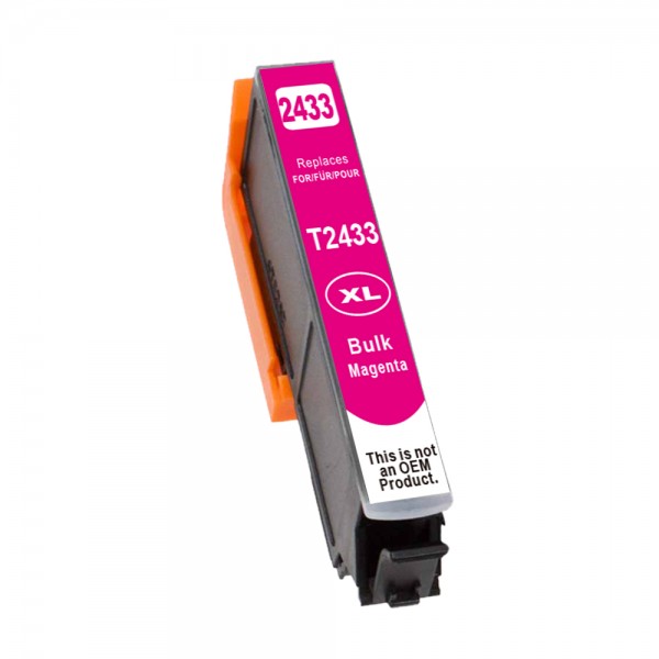 Compatible with Epson 24 XL / C13T24334012 ink cartridge Magenta (BULK)
