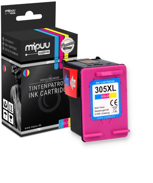 Mipuu Tinte ersetzt HP 305 XL / 3YM63AE Color