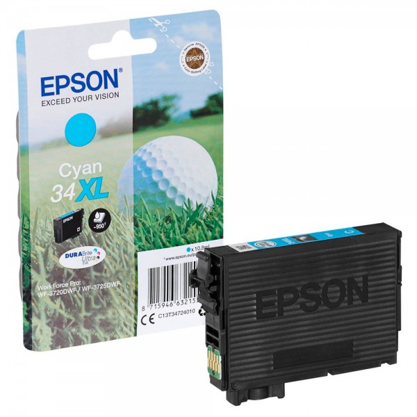 Epson 34 XL / C13T34724010 ink cartridge Cyan
