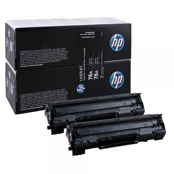 HP CE278AD / 78A Toner Black (2 Pack)