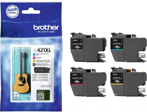 Brother LC-421 XL ink cartridges Multipack CMYK (4 Set)