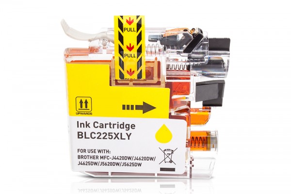 Compatible with Brother LC-225 XL ink cartridge Yellow