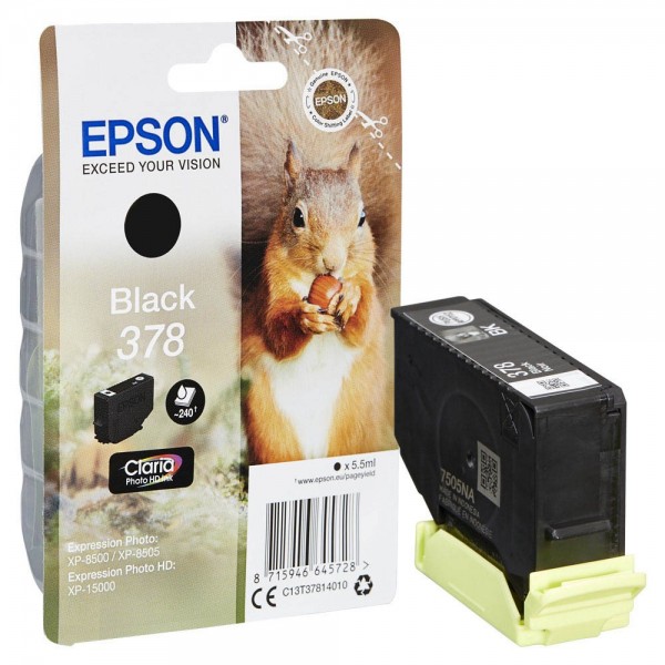 Epson 378 / C13T37814010 ink cartridge Black